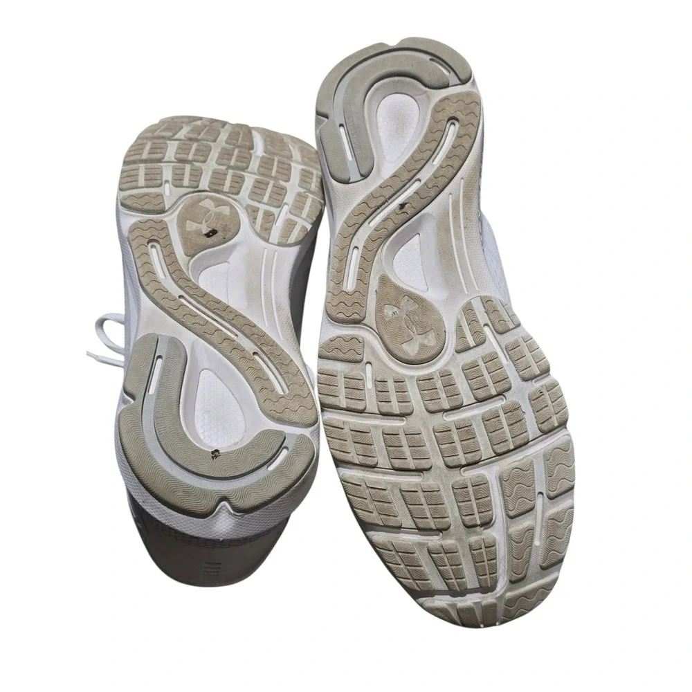 Under Armour HOVR Sneakers Men 12 White Athletic Running Shoes Minimalist Sporty